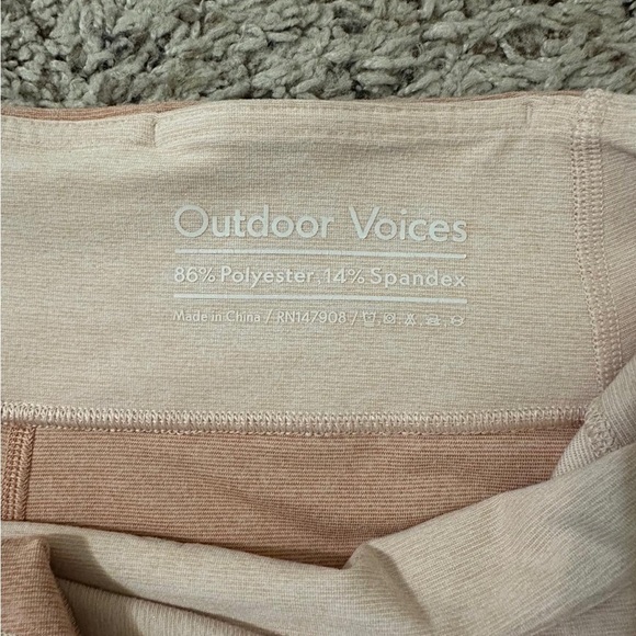 Outdoor Voices 3/4 Warmup Leggings Rose Quartz/Terracotta Size L - Picture 6 of 11